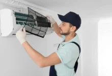 تعویض فیلتر کولر گازی