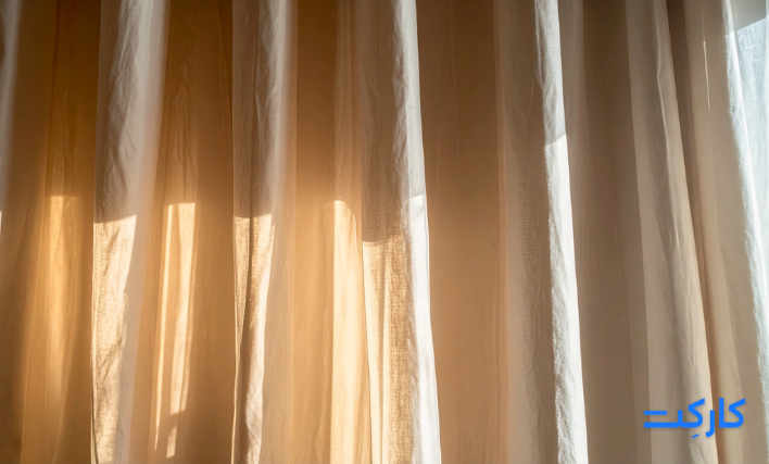نصب پرده پانچ با کارکت – سریع، آسان و حرفهای 3 دوخت و نصب پرده